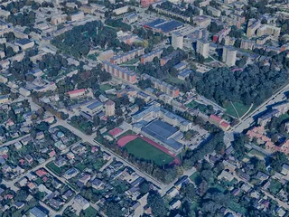 Jelgava City, Latvia (2023) 3D Model