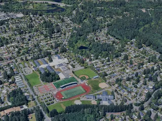 Olympia City, WA, USA (2024) 3D Model
