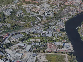 Szczecin City, Poland (2023) 3D Model