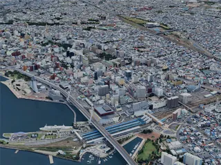 Aomori City, Japan (2025) 3D Model preview