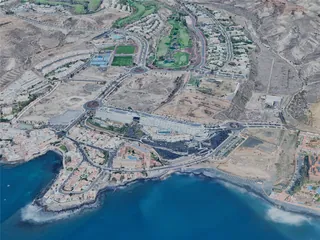 Adeje City, Spain (2025) 3D Model preview