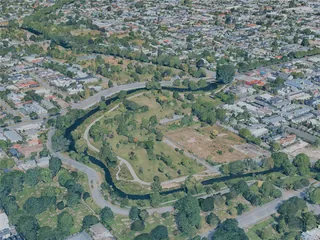 Christchurch City, New Zealand (2025) 3D Model preview