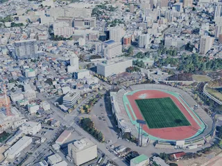 Niigata City, Japan (2025) 3D Model preview
