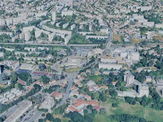Saint-Etienne City, France (2025) 3D Model preview