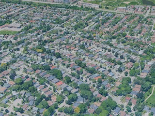Mississauga City, Canada (2025) 3D Model preview