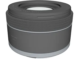 Canon RF50mm F1.8 STM Lens 3D Model preview