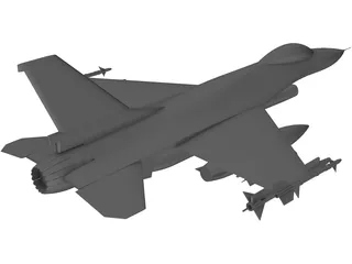 F-16 Fighting Falcon 3D Model