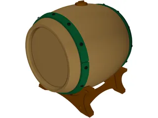 Barrel Beer 3D Model