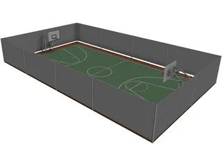 Basketball Area 3D Model