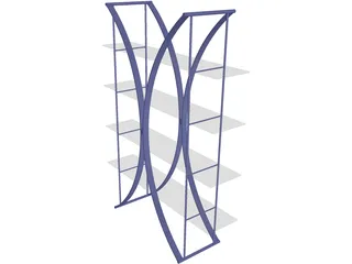 Book Shelf 3D Model