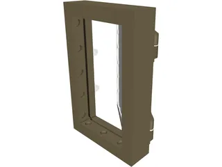 Steel Bank Vault Door 3D Model