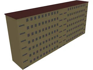 Houseblock Building 3D Model