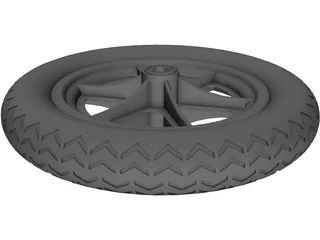 Wheel 12 Inch 3D Model