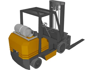 Forklift Toyota 3D Model