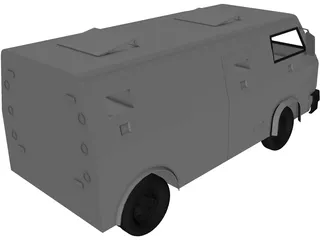 Armor Van 3D Model
