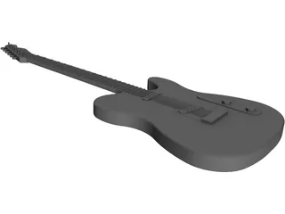 Guitar Electric 3D Model