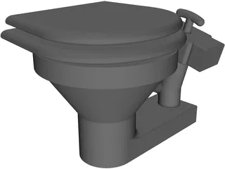 Marine Toilet 3D Model