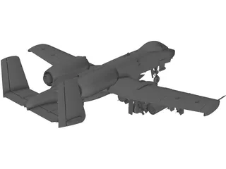 A-10 Warthog 3D Model