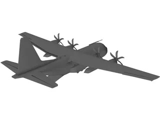 Lockheed C-130 Hercules 3D Model