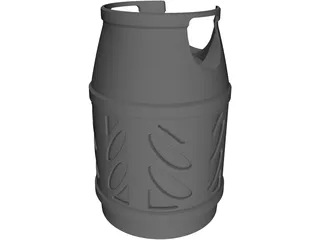 Propane Cylinder 3D Model