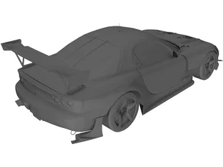 Mazda RX-7-FD3S 3D Model