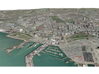 Southampton City (UK) 3D Model