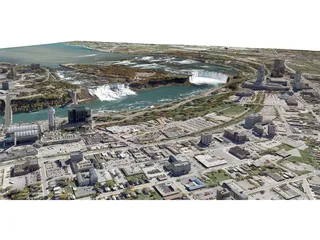 Niagara Falls City 3D Model