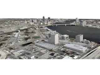 Jacksonville City 3D Model