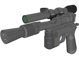 Star Wars DL-44 Blaster 3D Model