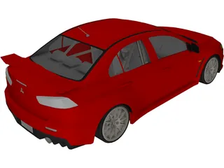 Mitsubishi Lancer Evo X (2008) 3D Model