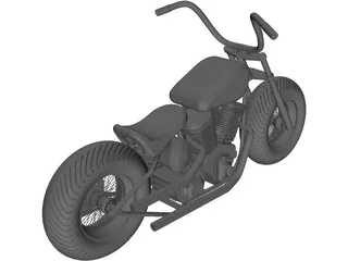 Turk Motorcycle 3D Model