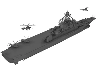 Aircraft Carrier KBNS 3D Model