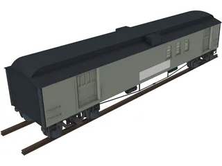 Canadian Mail Car 3D Model