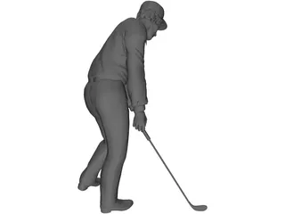 Golf Player 3D Model