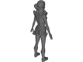 Witch Girl 3D Model