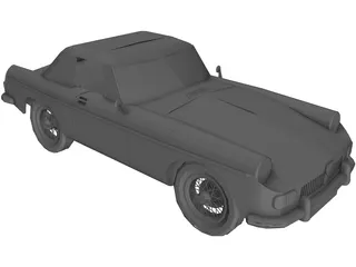 MGB Sports Car 3D Model