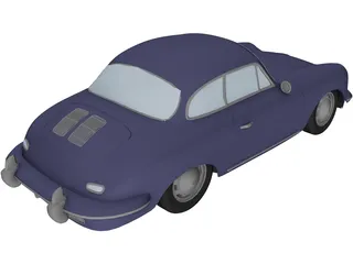 Porsche 356 (1965) 3D Model