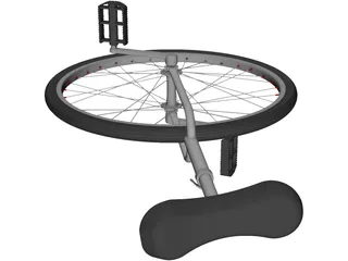 Unicycle 3D Model