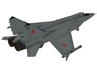 MiG-31A Foxhound 3D Model