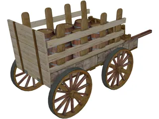 Cart of Barn 3D Model