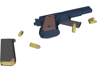 M1911 Load Out 3D Model