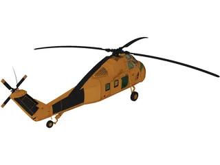 Sikorsky HUS-1 Seahorse 3D Model