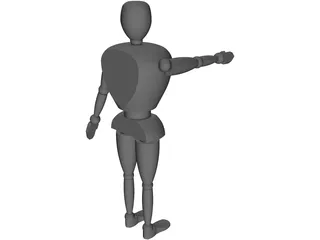 Anthropomorphic Man 3D Model