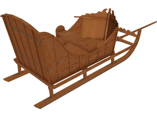 American Sleigh 3D Model