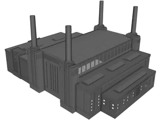 Battersea Power Station 3D Model