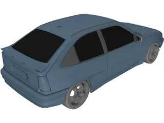 Opel Kadett E (1984) 3D Model