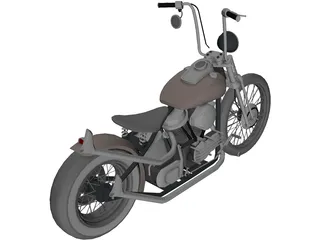 Harley-Davidson Custom 3D Model