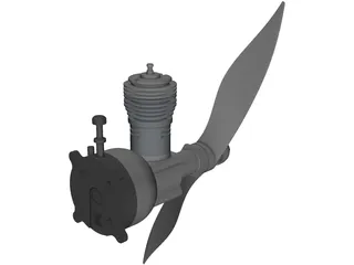 RC Cox 0.48 3D Model