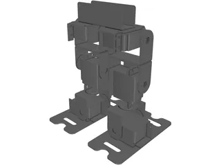 Biped Servo Robot 3D Model