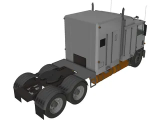 International 9600 Cabover 3D Model